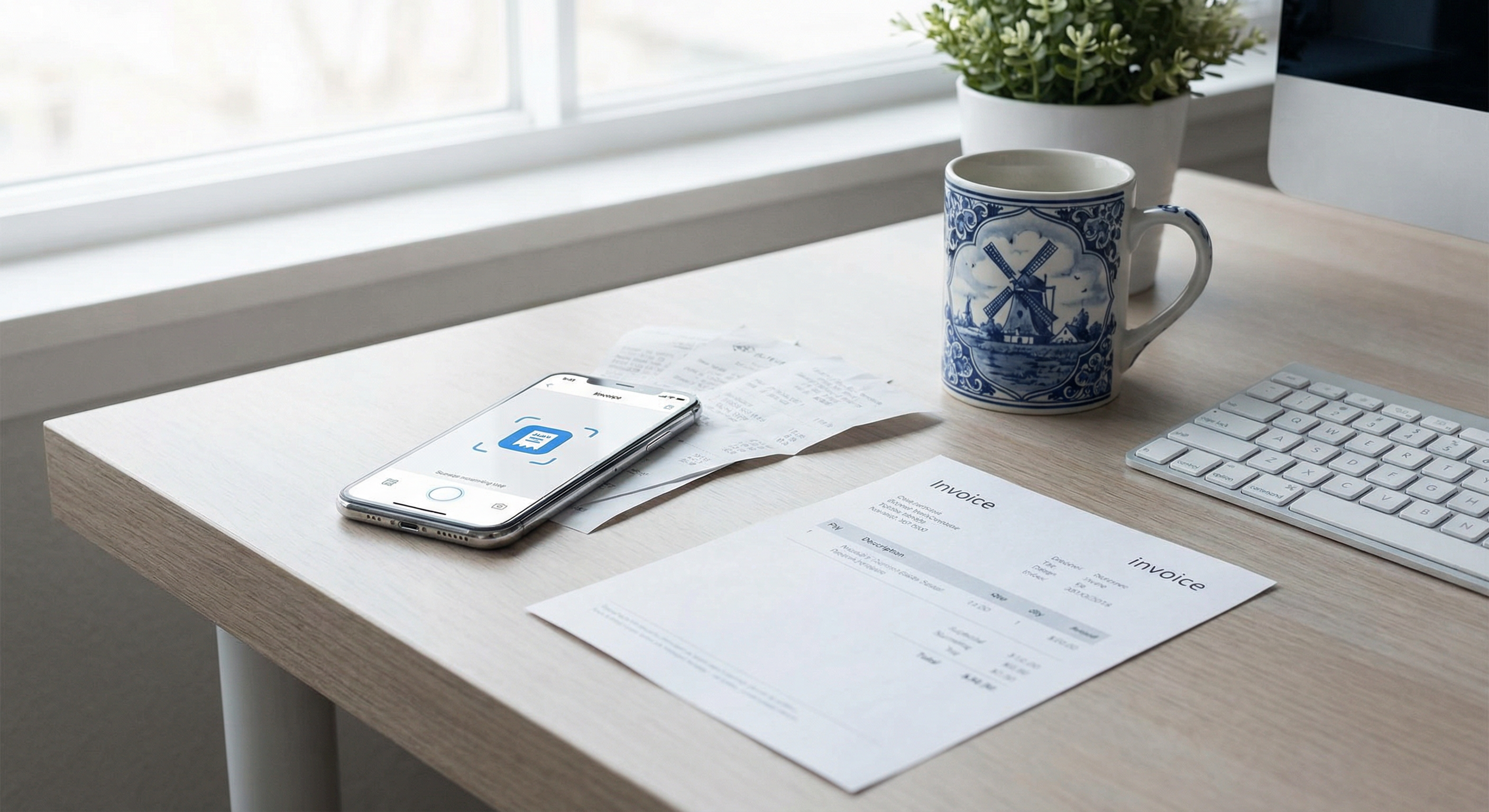 Receiptu helps you turn receipts and invoices into VAT-ready reports for the Belastingdienst